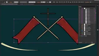 【logo制作】Adobe Illustrator CC教程-使用图层