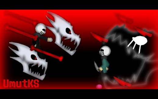 Killer!Sans VS. Fell!Sans - By @zixy on Itaku