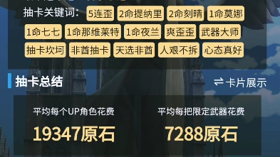 原神抽卡大非酋