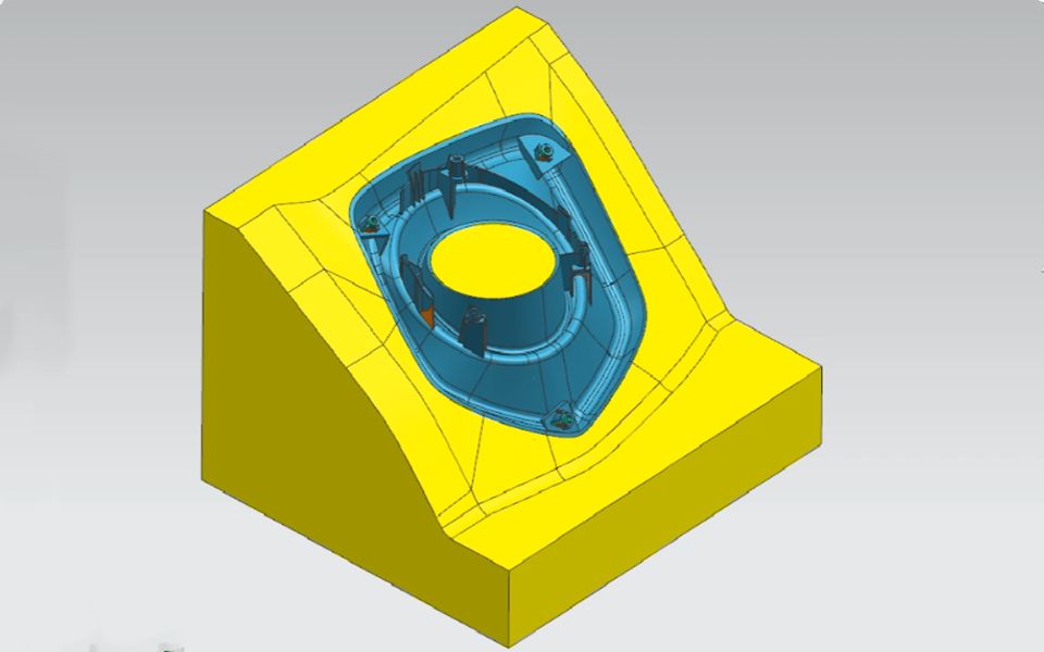 模具设计新手必学:ug特殊模具虎口快速设计案例