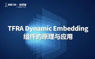 下载视频: TFRA Dynamic Embedding组件的原理与应用