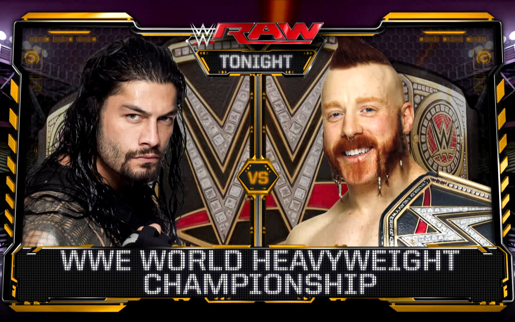 [图]【中文字幕】Monday Night RAW 2015-12-14 Roman Reigns vs. Sheamus