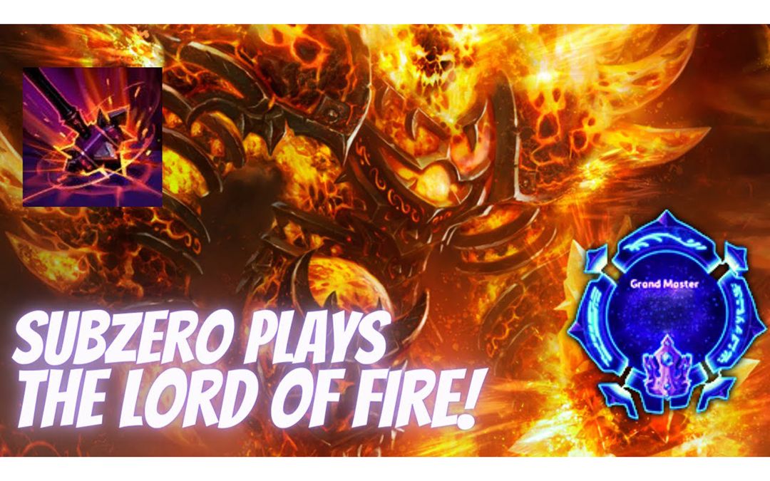 拉格纳罗斯 Ragnaros Sulfuras Smash  SUBZERO PLAYS FIRE LORD!哔哩哔哩bilibili