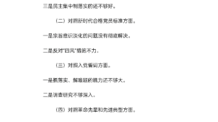 镇党委书记2021年度四个对照组织生活会个人对照检查材料(3583字)哔哩哔哩bilibili