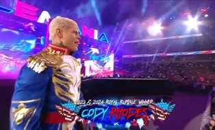 下载视频: 【第40届摔跤狂热Wrestlemania】“美国梦魇”科迪罗兹（Cody Rhodes）出场