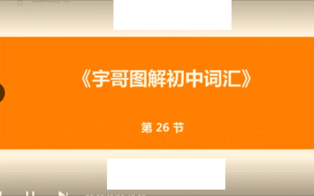 英语词汇—— 初中词汇 2627282930/30 完哔哩哔哩bilibili