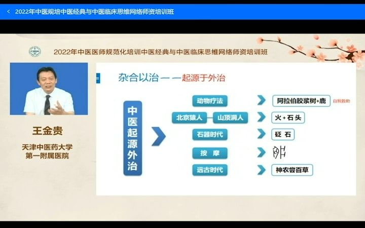 [图]2022年中医规培中医经典与中医临床思维网络师资培训班 王金贵中