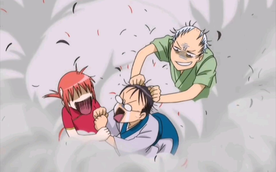 银魂搞笑名场面万事屋三人组集体掉发