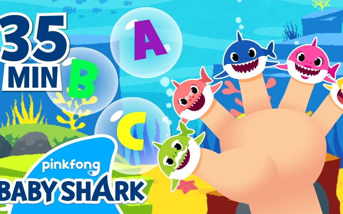 [图]Baby Shark Learns ABC! +Compilation _ ABC Songs for Kids _ Baby Shark Official