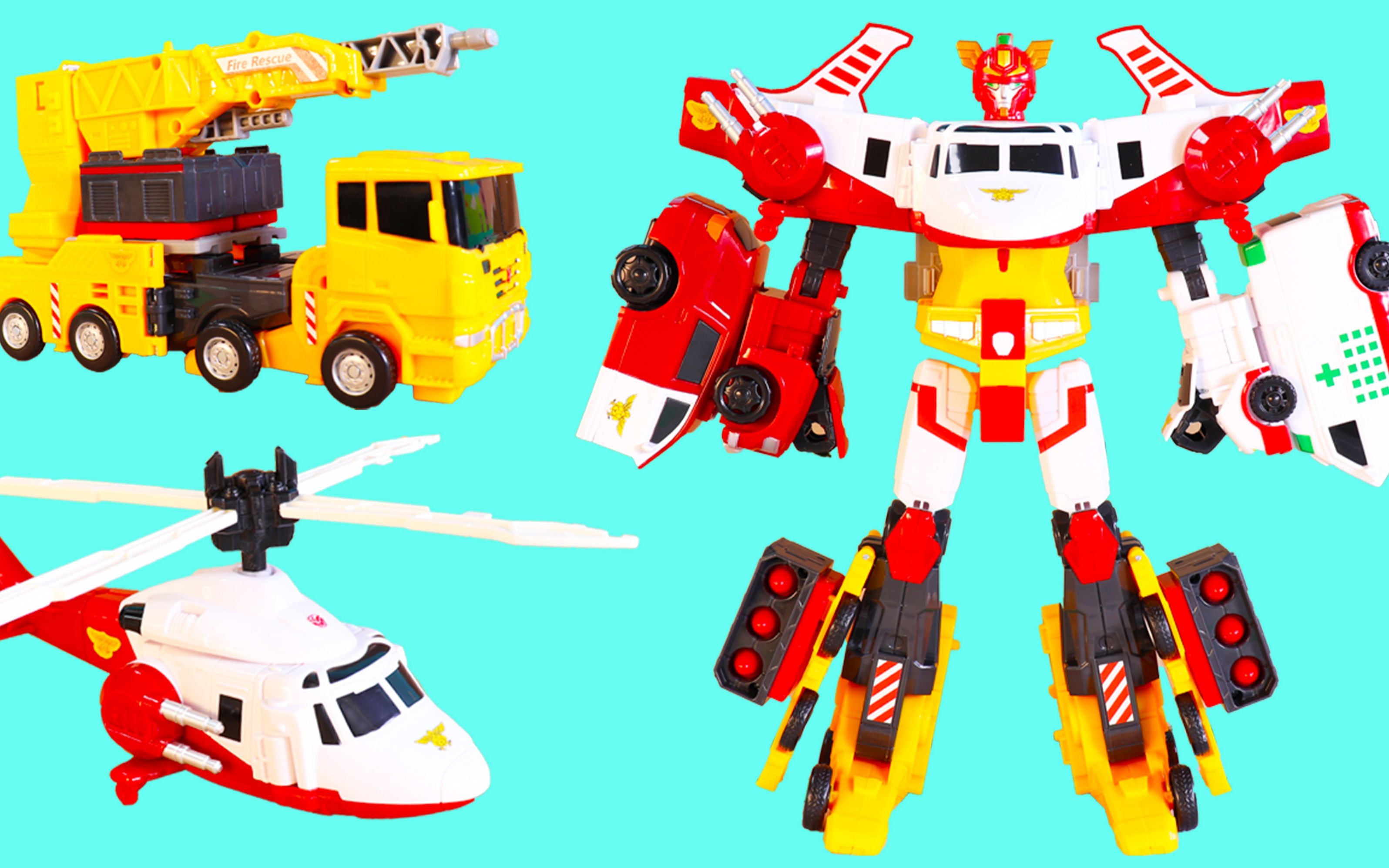 咖宝车神救援巨人变形合体玩具