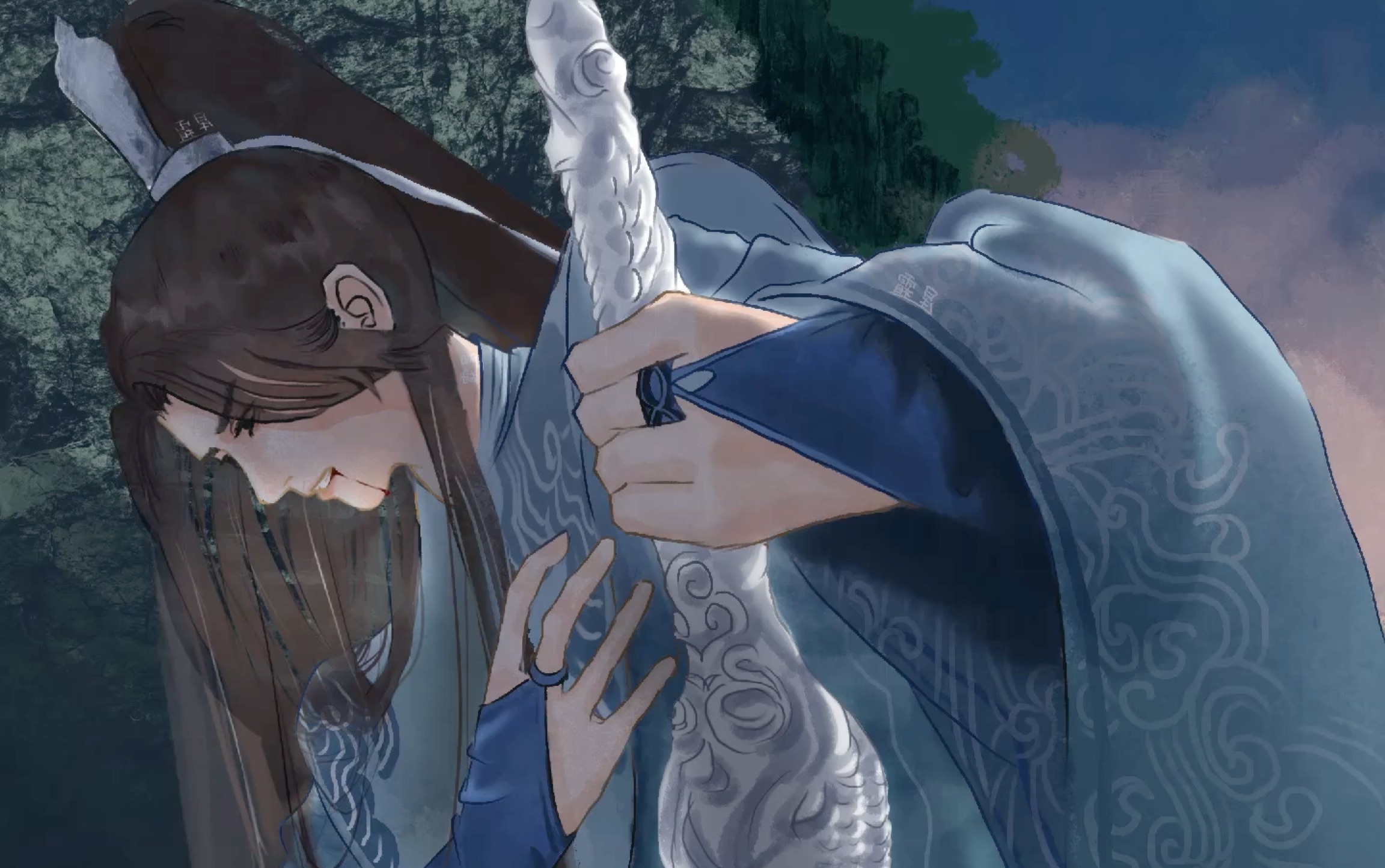 【procreat】"阿峤,为师今日将此山河同悲剑传于你,愿你谨守道心,苍生