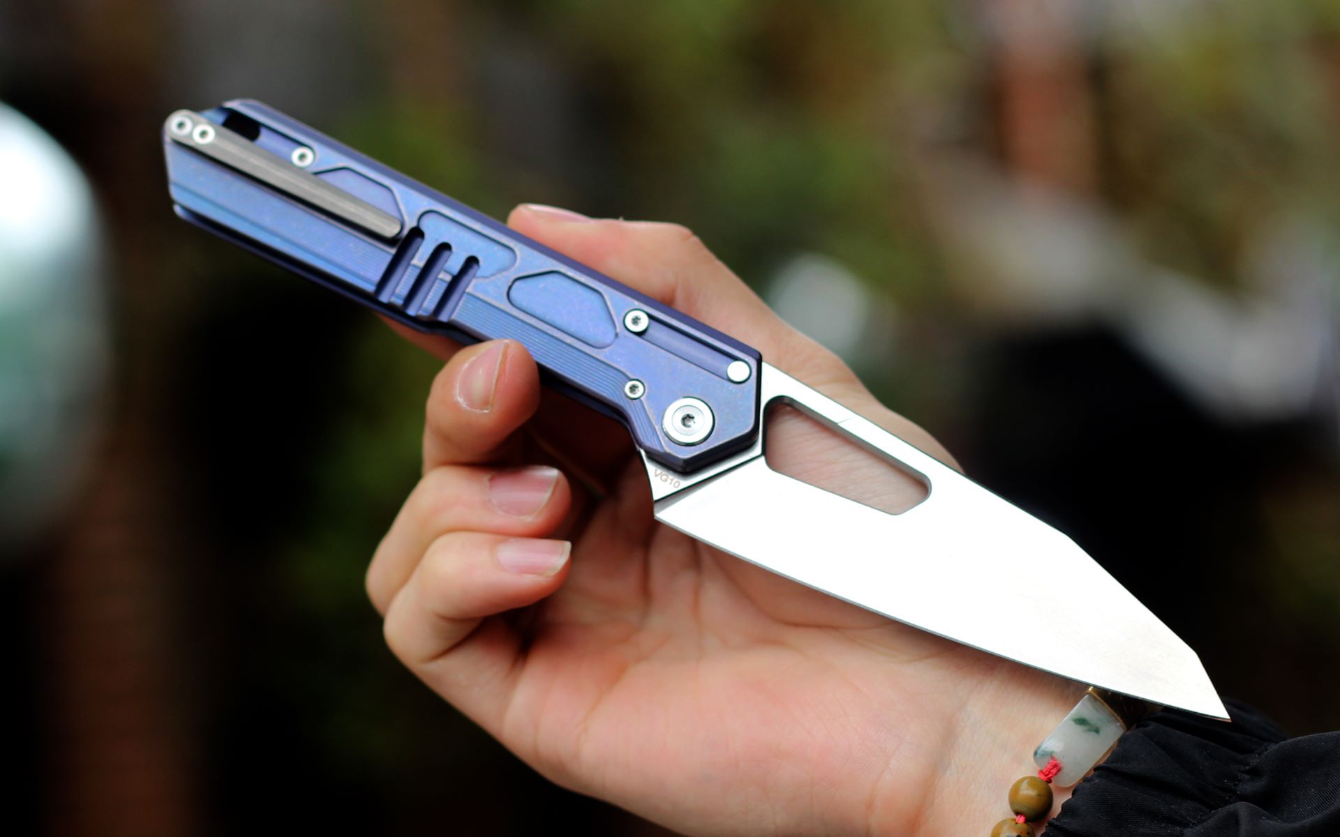 noc knifves dt-03 折叠菜刀 钛合金折刀 视频展示