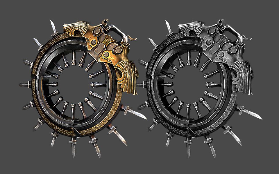 【maya建模 zb雕刻】游戏道具复仇之轮,0基础道具案例练习