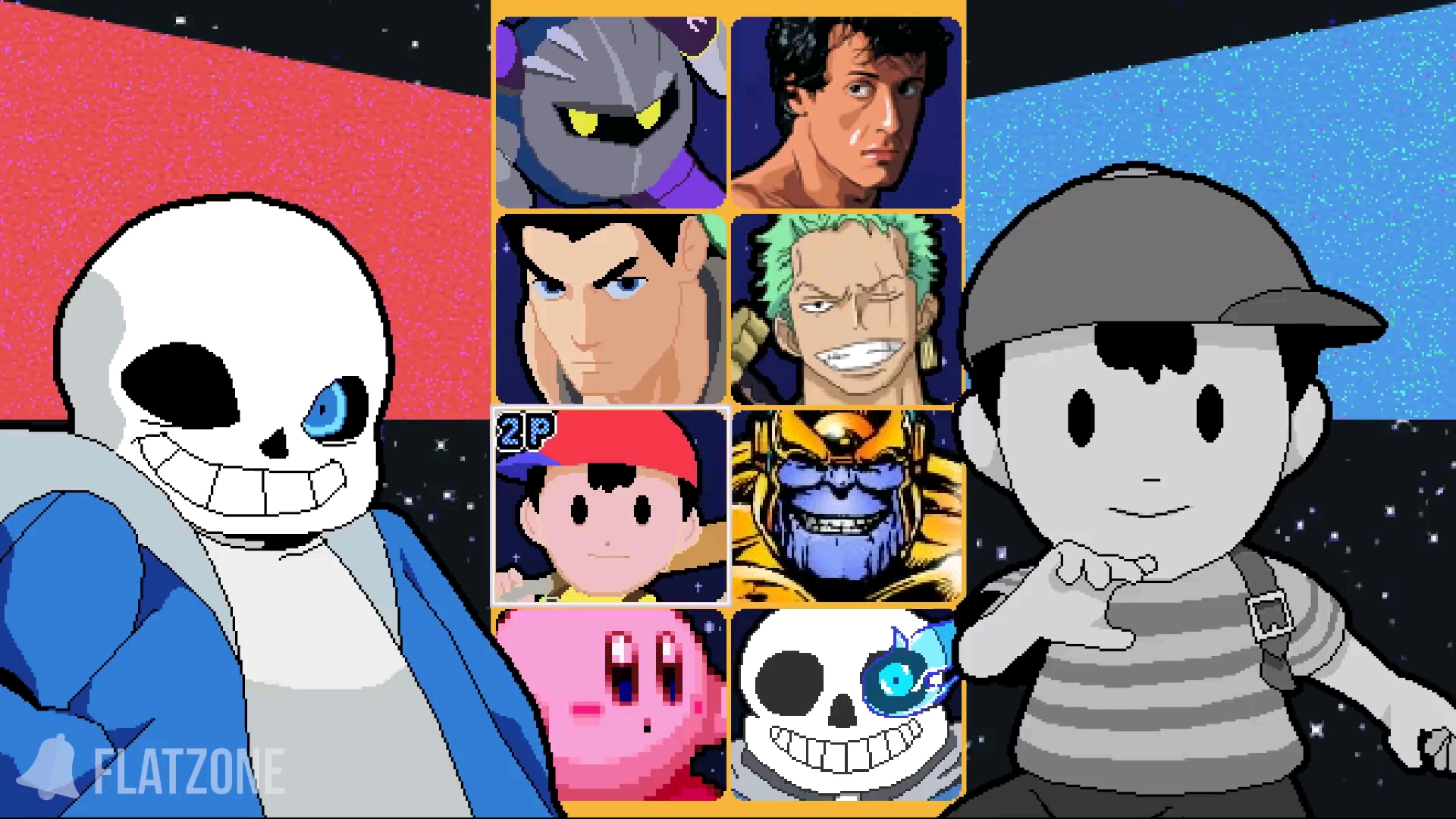 sans vs ness像素同人动画