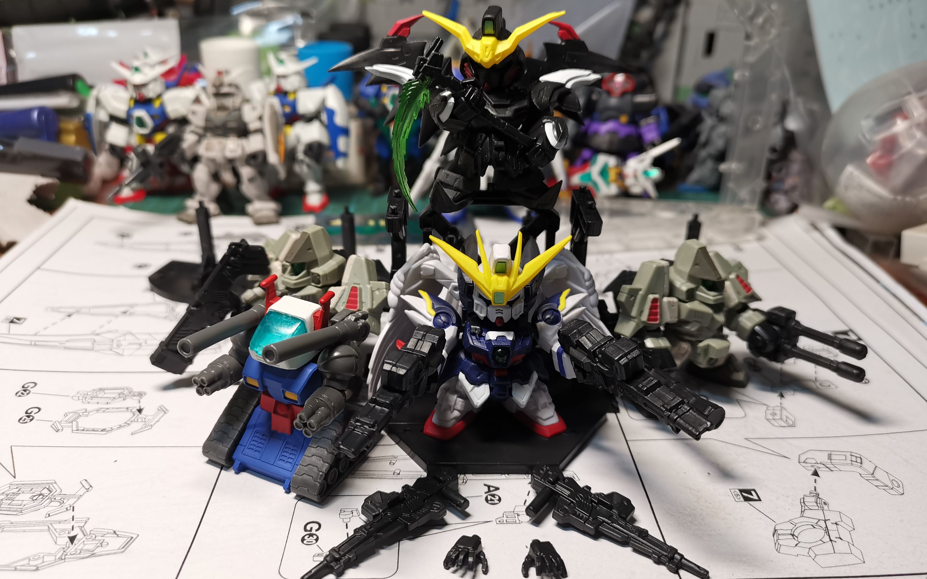 万代forte13高达sd扭蛋 第13弹组合!