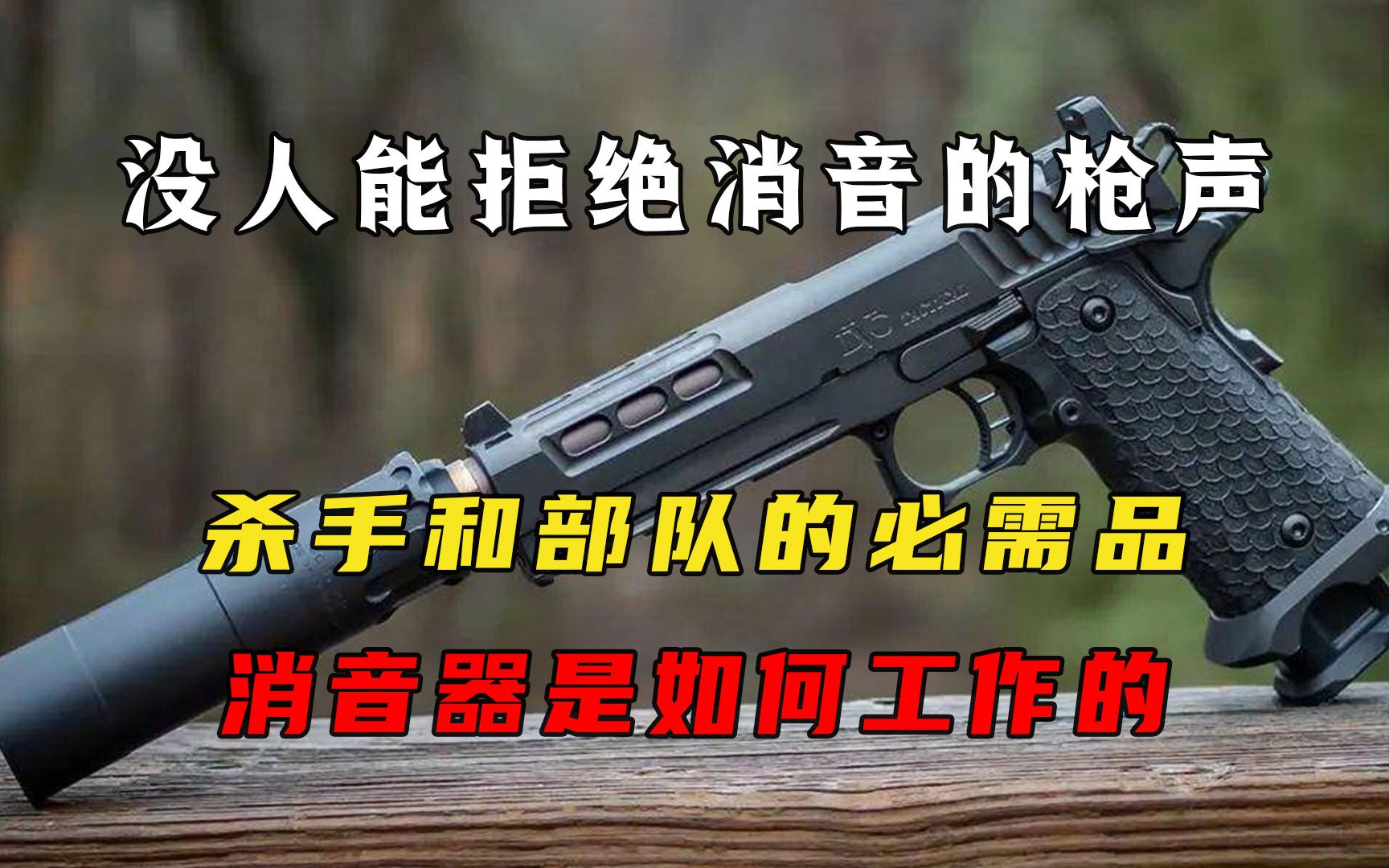 [图]没人能拒绝消音的枪声，杀手和部队的必需品，消音器是如何工作的