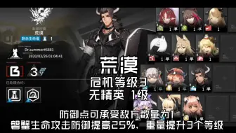 【全员1级】荒漠-危机等级3