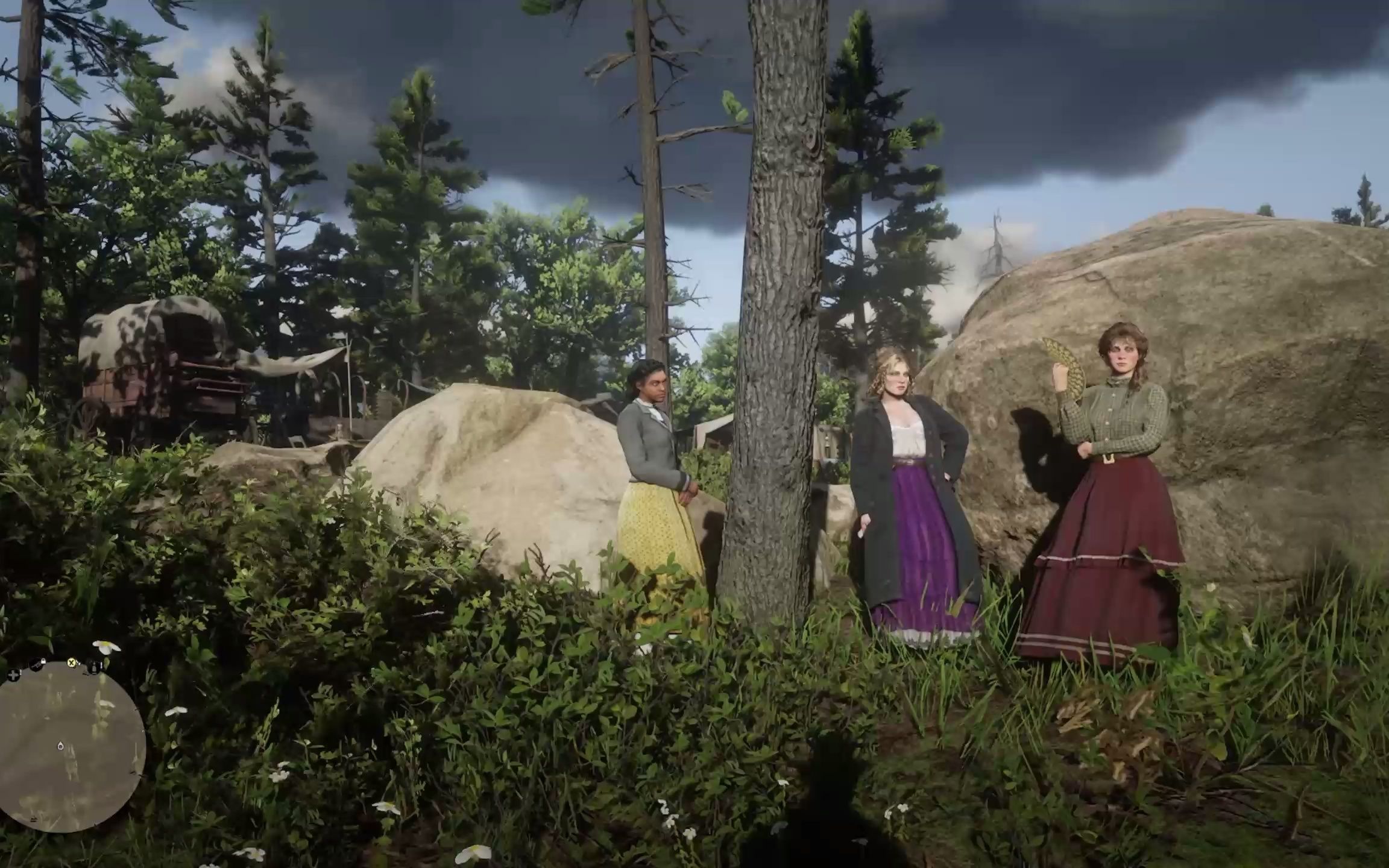 荒野大镖客2马掌望台观景台和赏心悦目的女士