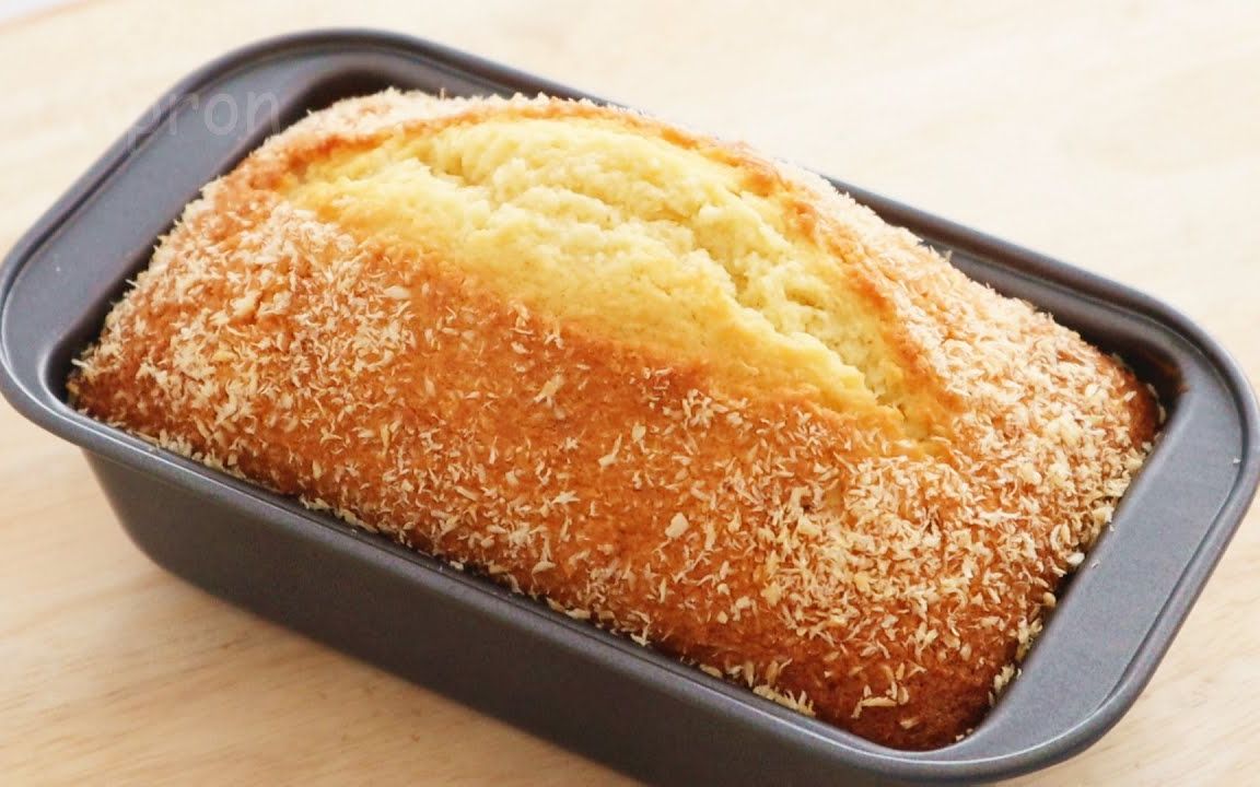 椰丝奶油蛋糕-特色街头美食