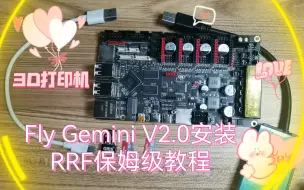 Download Video: 【3D打印】Fly Gemini V2.0主板安装RRF固件保姆级教程