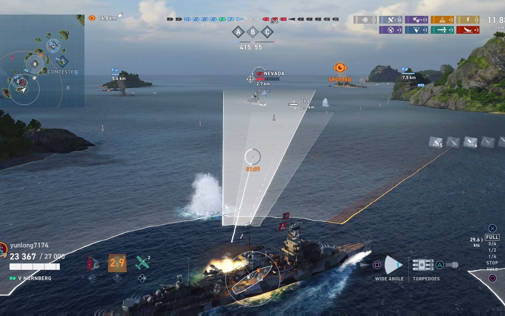 战舰世界之纽伦堡号巡洋舰