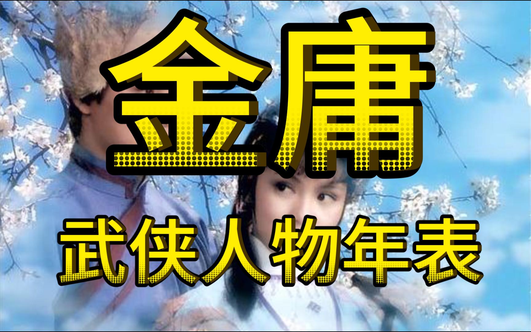 金庸武侠小说人物年表,从此金庸武侠史脉络有迹可循了!哔哩哔哩bilibili