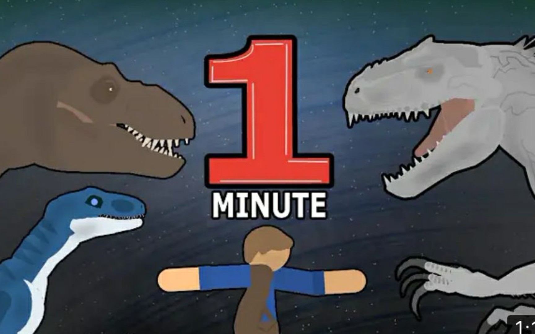 [图]【搬运/生肉】 （Jurassic World... But In One Minute）侏罗纪世界……但是在一分钟内