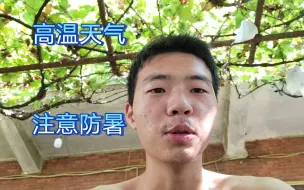 Скачать видео: 夏天高温天气，人在家坐着就出一身汗。