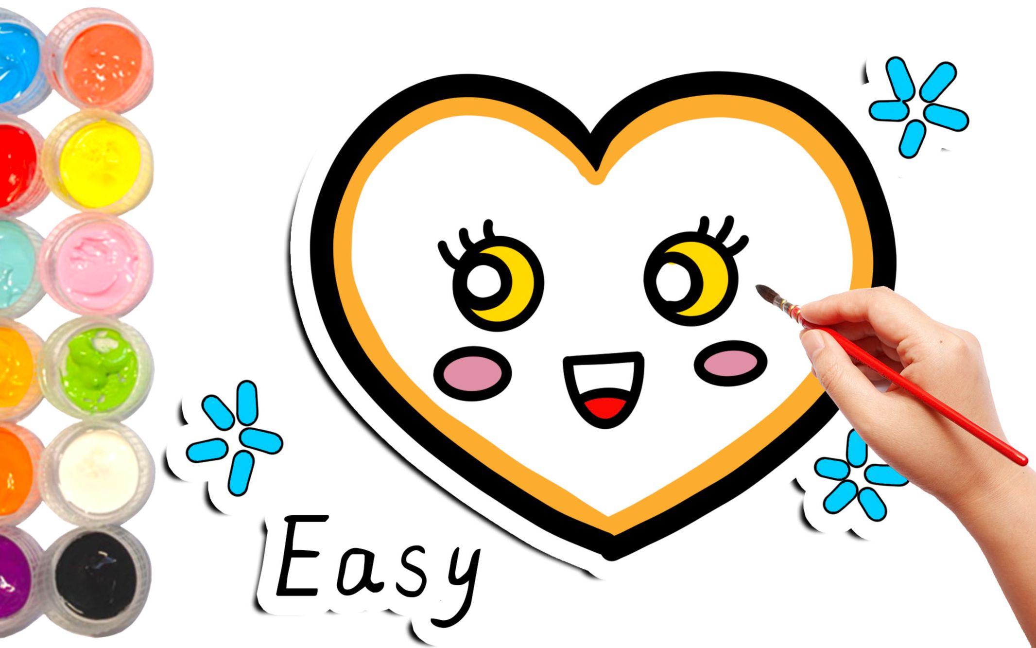 少儿彩绘简笔画山有木兮木有枝心悦君兮君不知画画背古诗