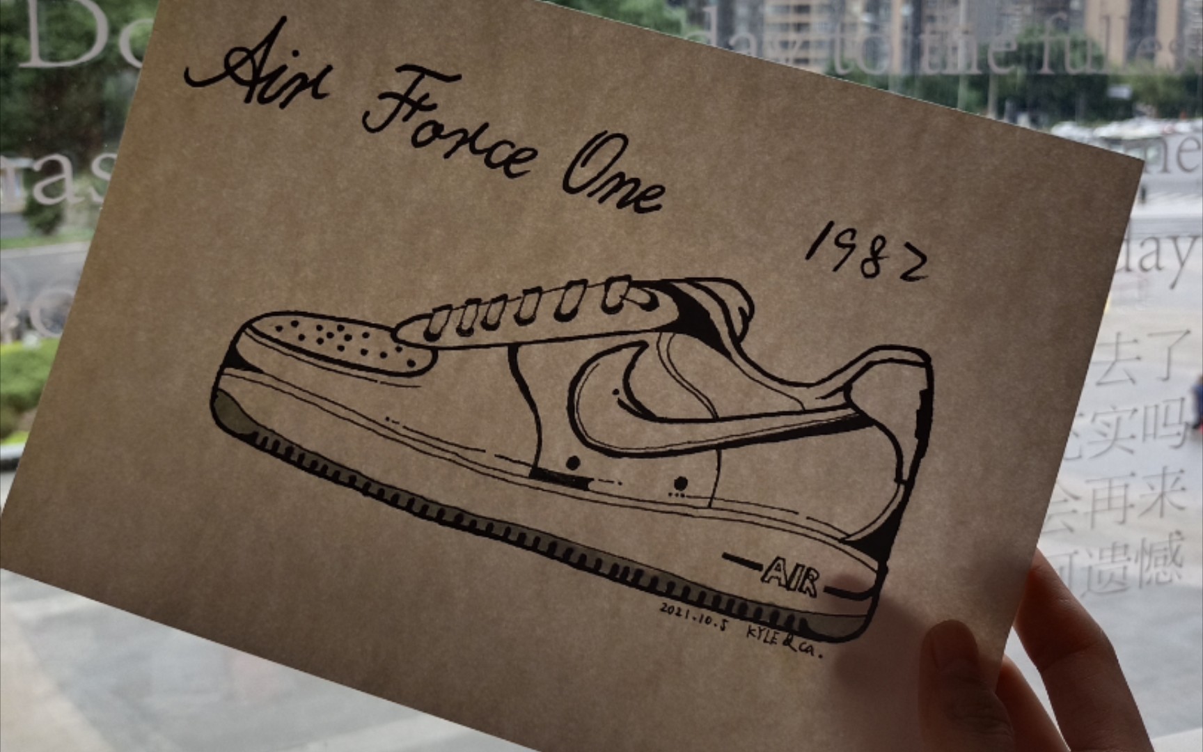 手绘air force 1