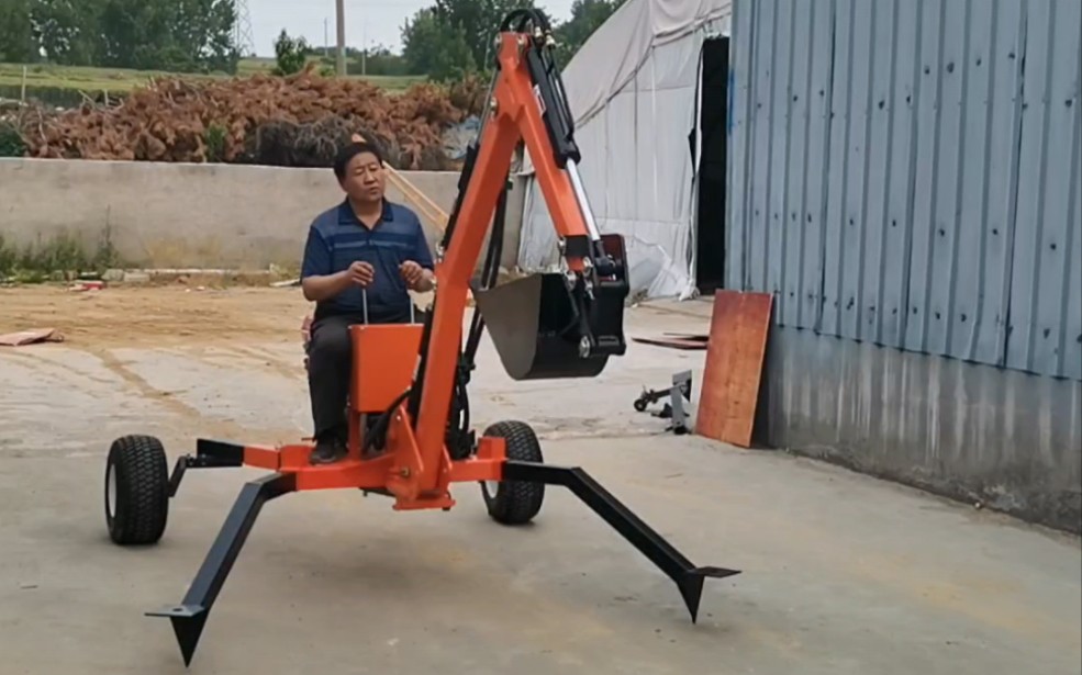 2轮蜘蛛挖掘机 #农用挖掘机 #山地挖机