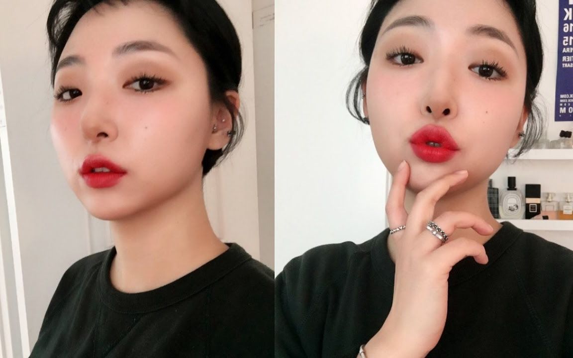 内双单眼皮化妆可以试试用假睫毛代替眼线效果