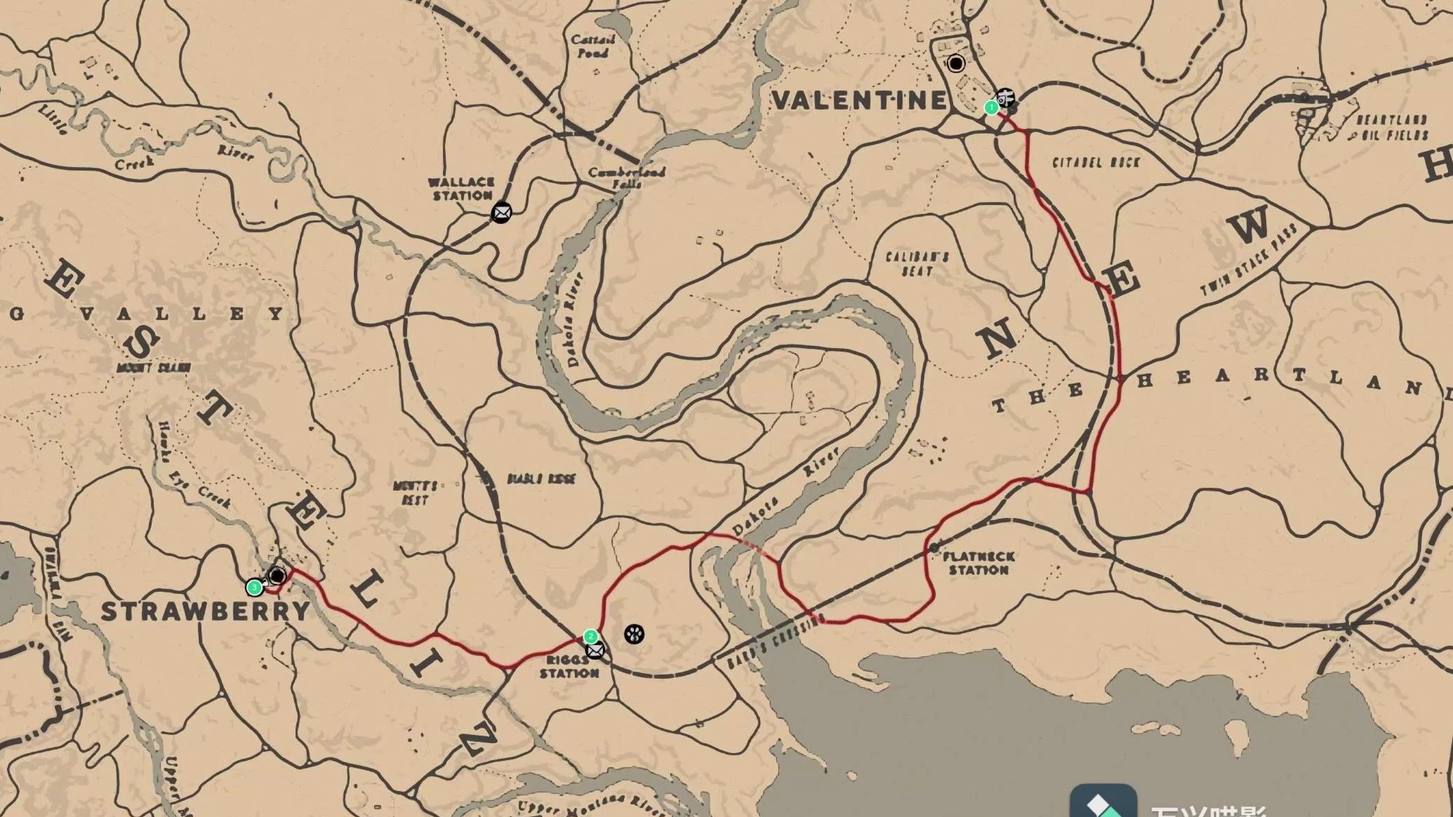 荒野大镖客2瓦伦丁公交快放 瓦伦丁城际3路下行草莓镇枢纽站