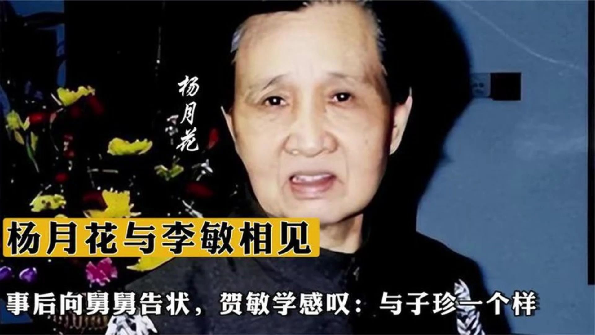 杨月花与李敏相见,事后向舅舅告状,贺敏学感叹:与子珍一个样