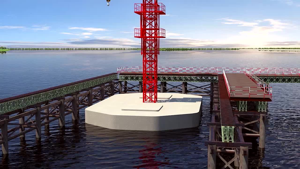 乐清湾大桥v型墩视频