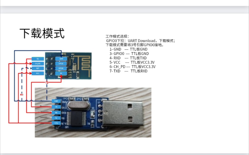 ESP826601/01s 的接线和固件下载哔哩哔哩bilibili