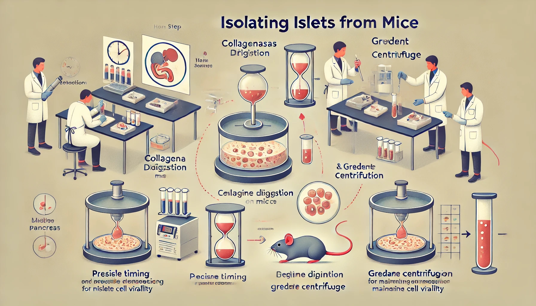 小鼠胰岛提取的关键步骤与方法