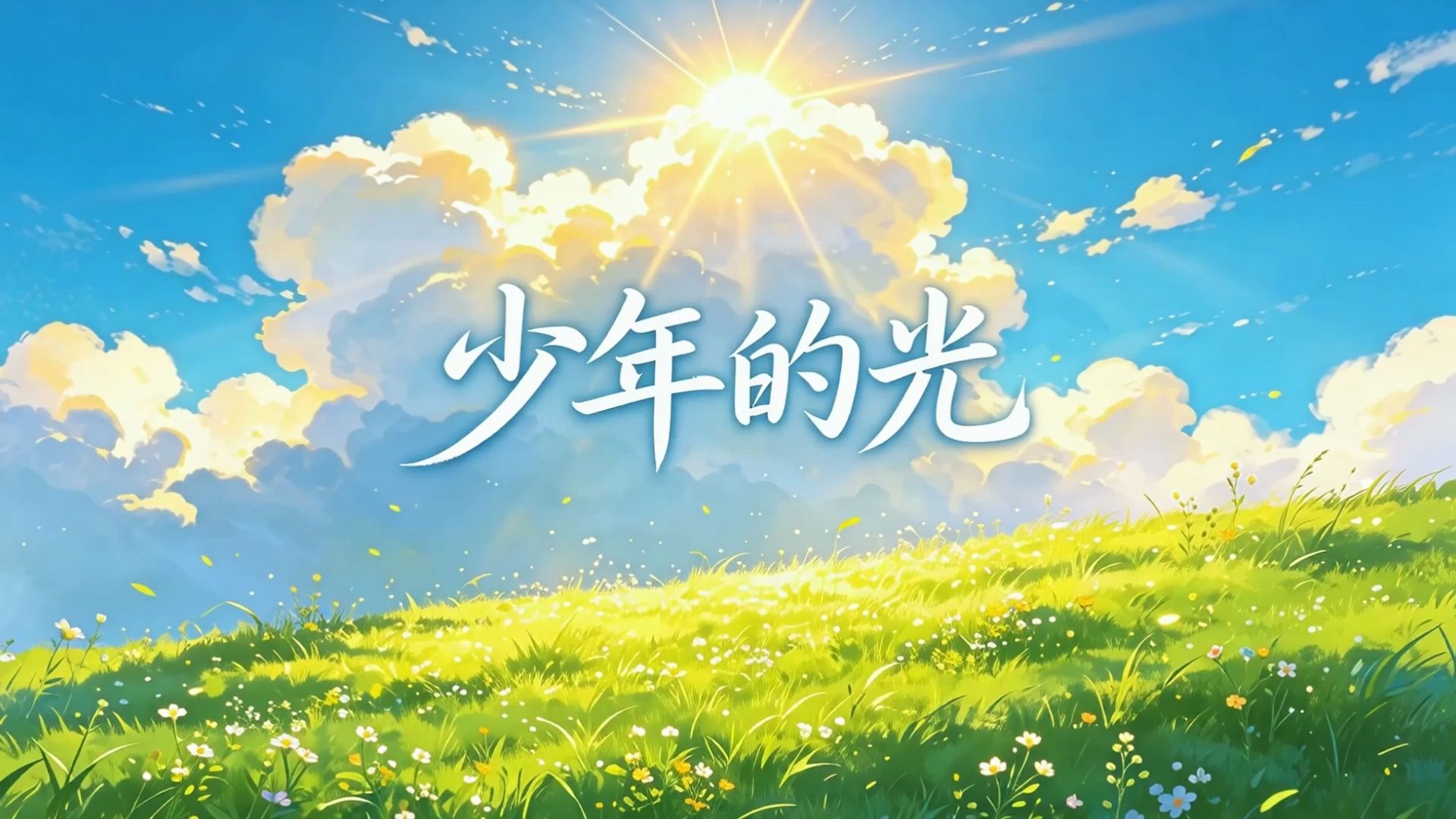 原创视频--少年的光歌曲伴奏舞台表演led背景视频（合唱版）