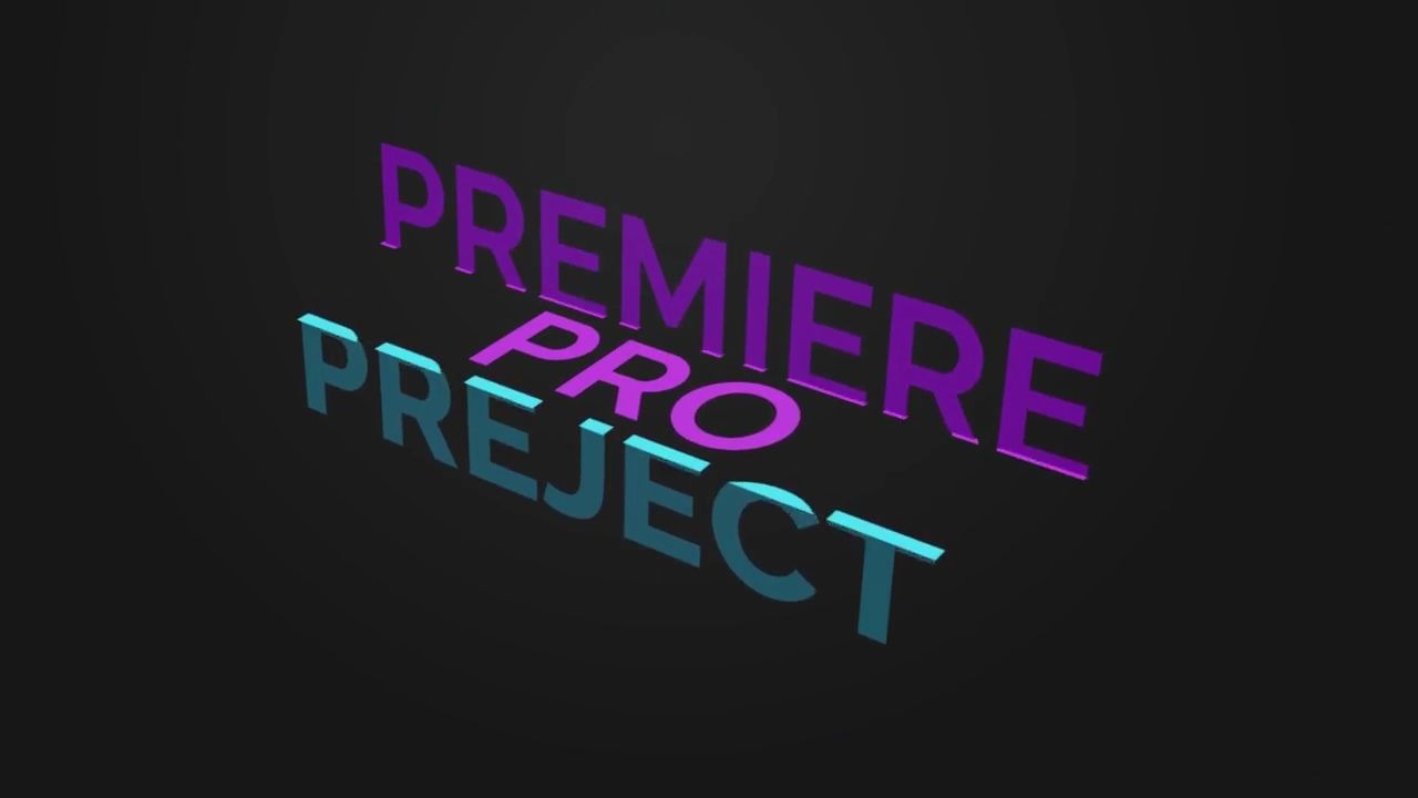 免费pr字幕模板9组彩色阶梯液态流动文字排版标题pr素材