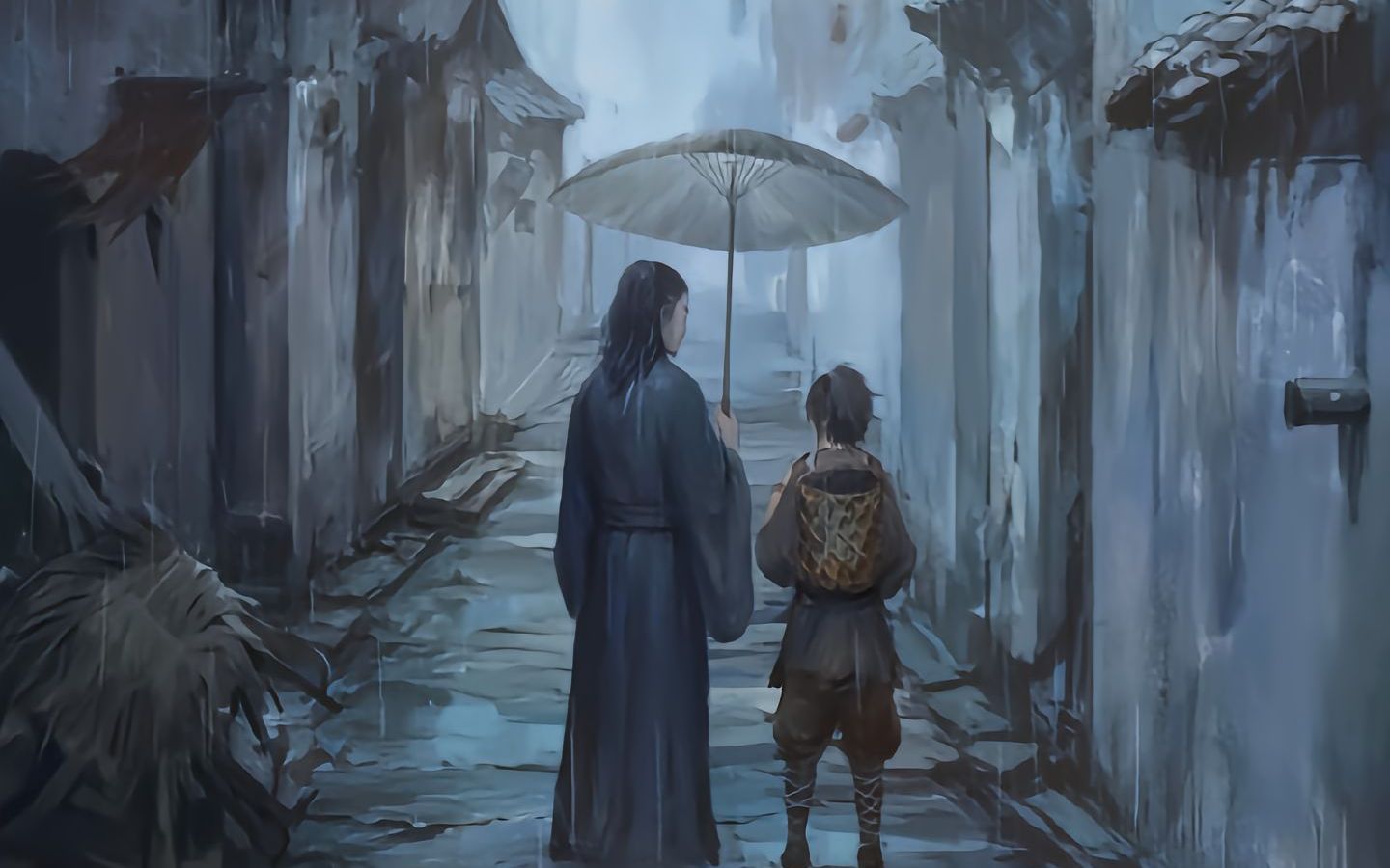 陈平安齐先生撑伞