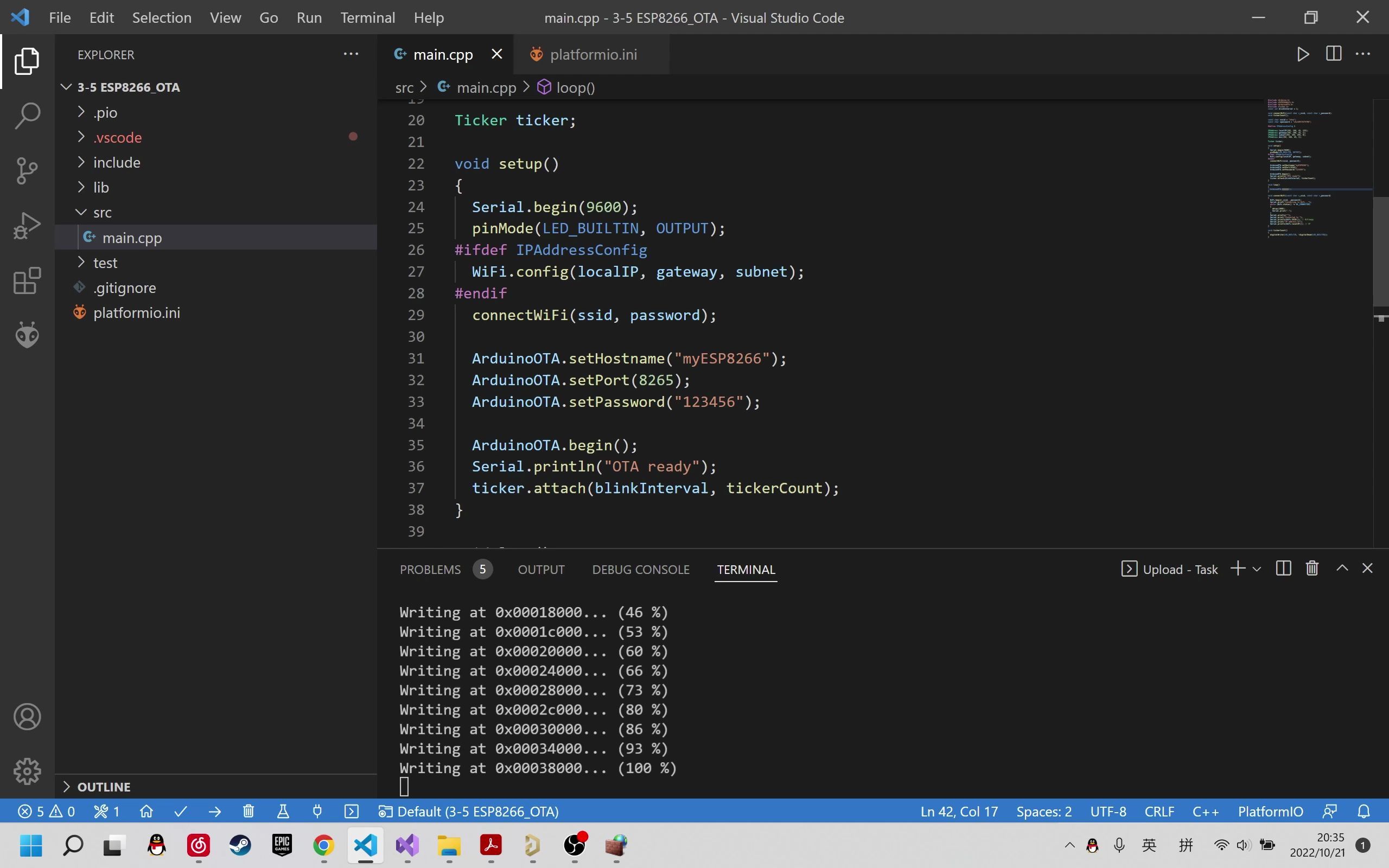 【ESP8266】使用Vscode PlatformIO 完成 OTA 下载 / 以及解决Vscode 被 Windows 防火墙拦截导致下载失败的问题哔哩哔哩bilibili