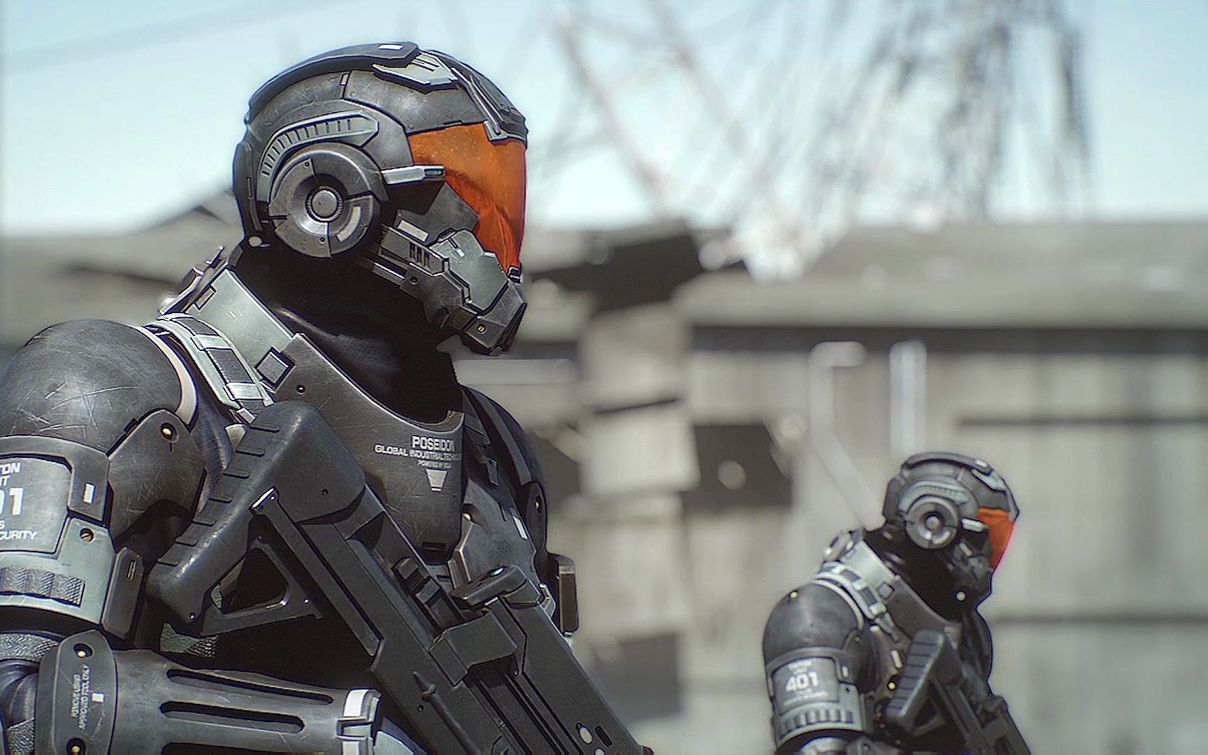 科幻电影机器人配巨型狙击枪关键时刻一击制胜