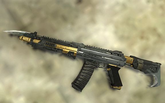质感枪身利刃ak117皮肤展示-使命召唤ol_网络游戏_游