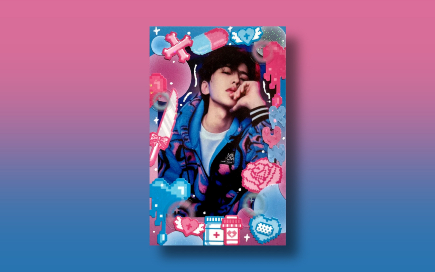 【咕卡】拼贴**蔡徐坤**追星手帐**国产贴纸**韩国贴纸