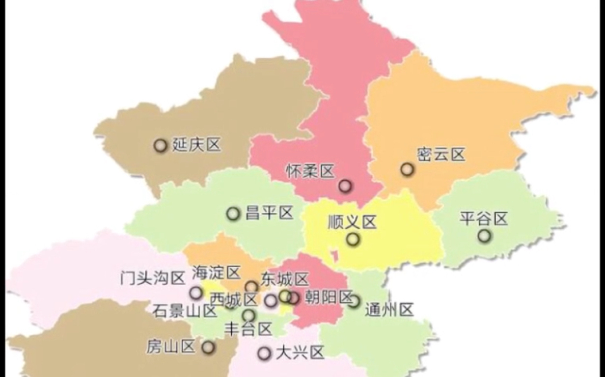 解放前北京城区地图图片