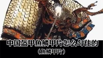 中国唐朝十三铠之鱼鳞甲 实效型甲胄 哔哩哔哩 Bilibili