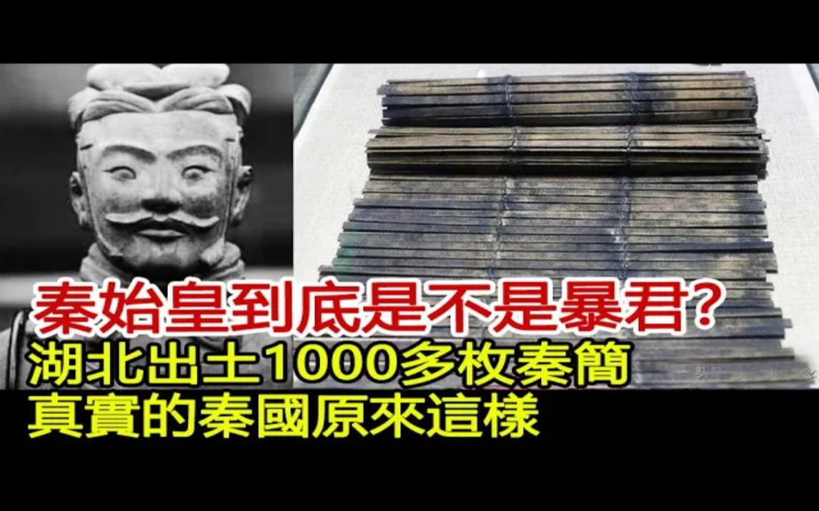 秦始皇到底是不是暴君?湖北出土1000多枚秦简,内容震惊考古界,真实的秦国原来这样!︱秦始皇︱嬴政︱秦国︱考古哔哩哔哩bilibili