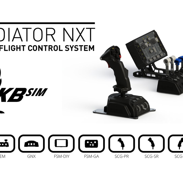 VKB Gladiator NXT Premium flight sim joystick