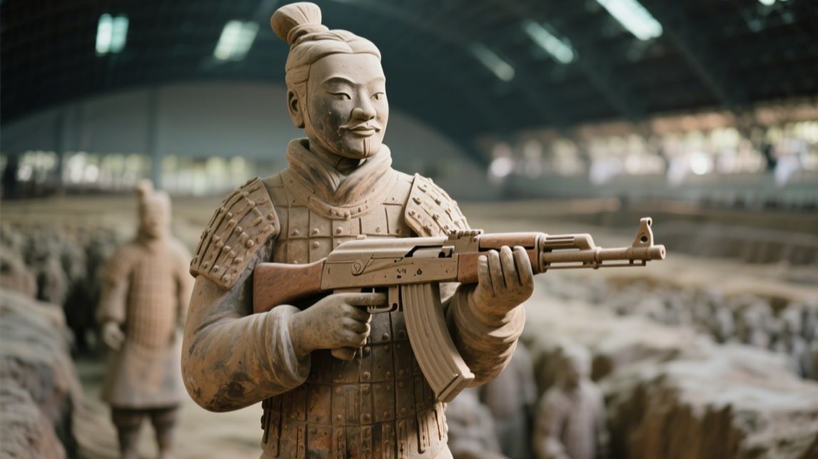 证明西安人骑兵马俑出行的珍贵影像-人类早期纪录片-人类早期纪录片-哔哩哔哩视频