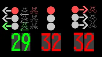 Video herunterladen: 模拟T字路口红绿灯【点阵屏】